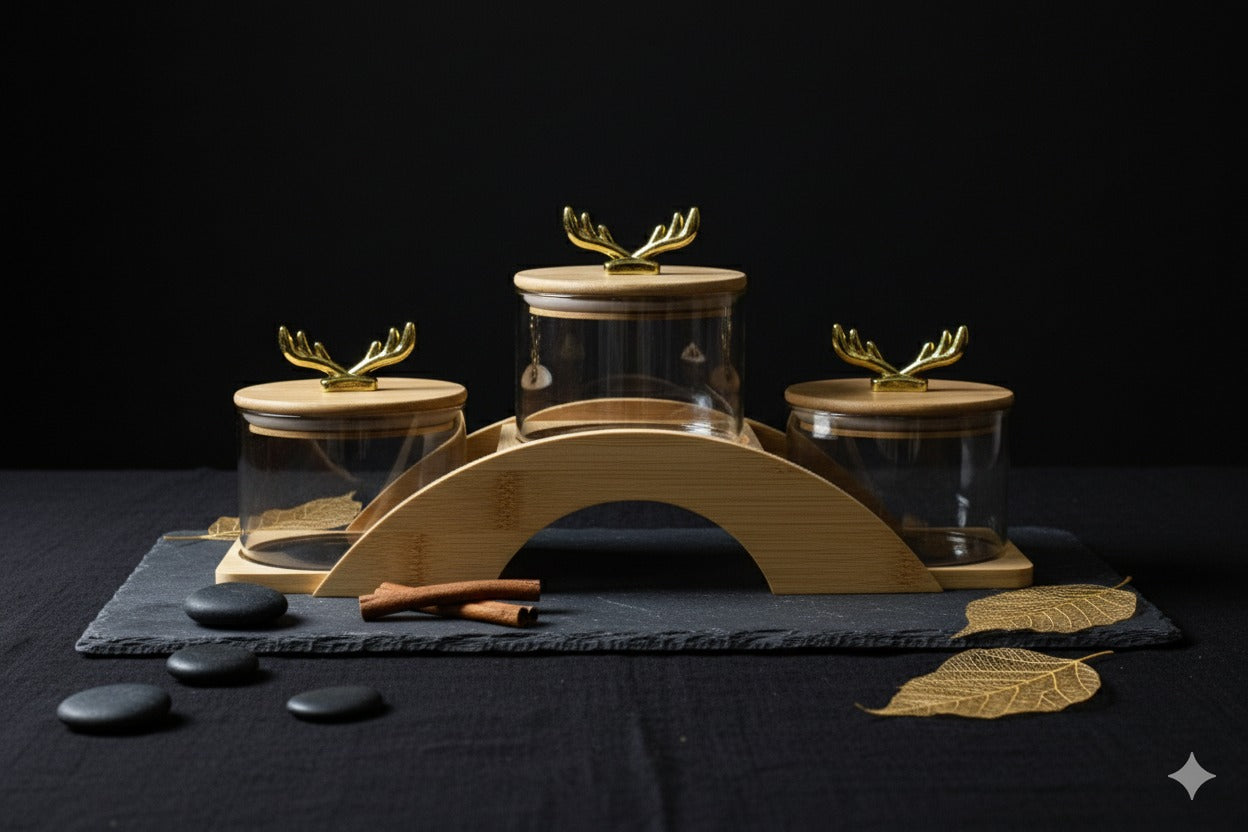 Woodland Bridge Jar Set